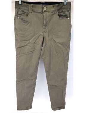 Democracy Ab Solution Jeans Olive Green Size 10 *read*